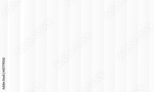 Abstract white texture background with 3D straight lines vector illustration