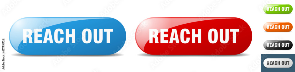 reach out button. key. sign. push button set reach out button. key. sign. push button set