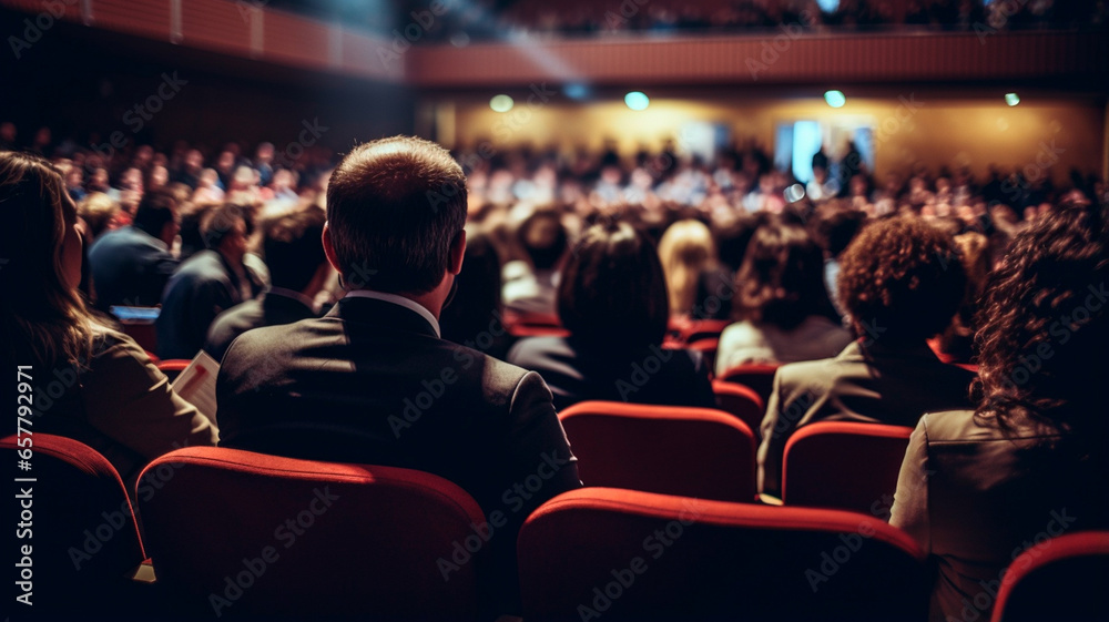 business people at conference hall