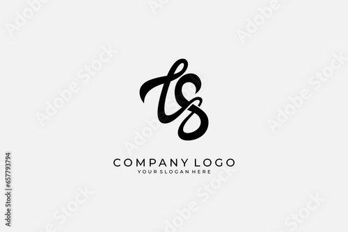 ts letter logo with monogram design style