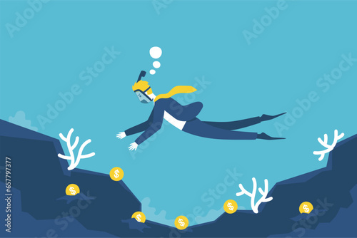 Businessmen seek investors to bring money to expand their business to grow and succeed.