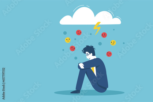 Anxious business investors graph the stock market crash as the stock market crashes. panic from the epidemic