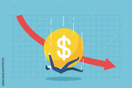 Business investors who have been devastated by the stock market plunge from the stock market in crisis.