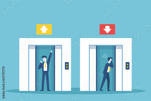 Businessmen run their business at risk and have to decide whether to continue or to stop.