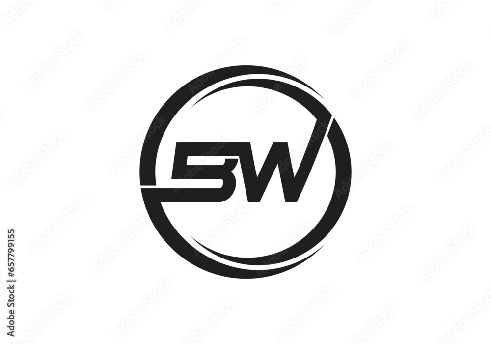 Initial monogram letter BW logo Design vector Template. BW Letter Logo Design.
Initial monogram letter BW logo Design vector Template. BW Letter Logo Design.