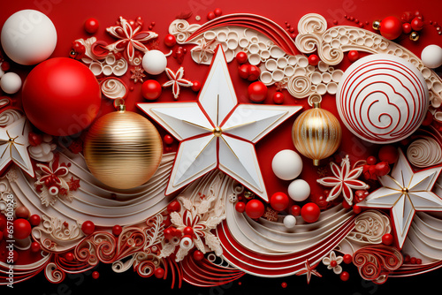 original christmas background in dark white style.