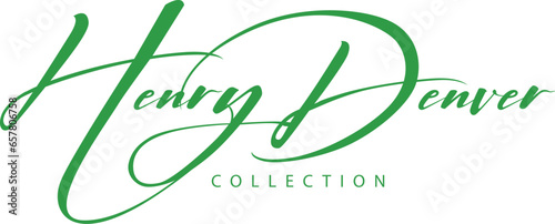 henry signature logo design