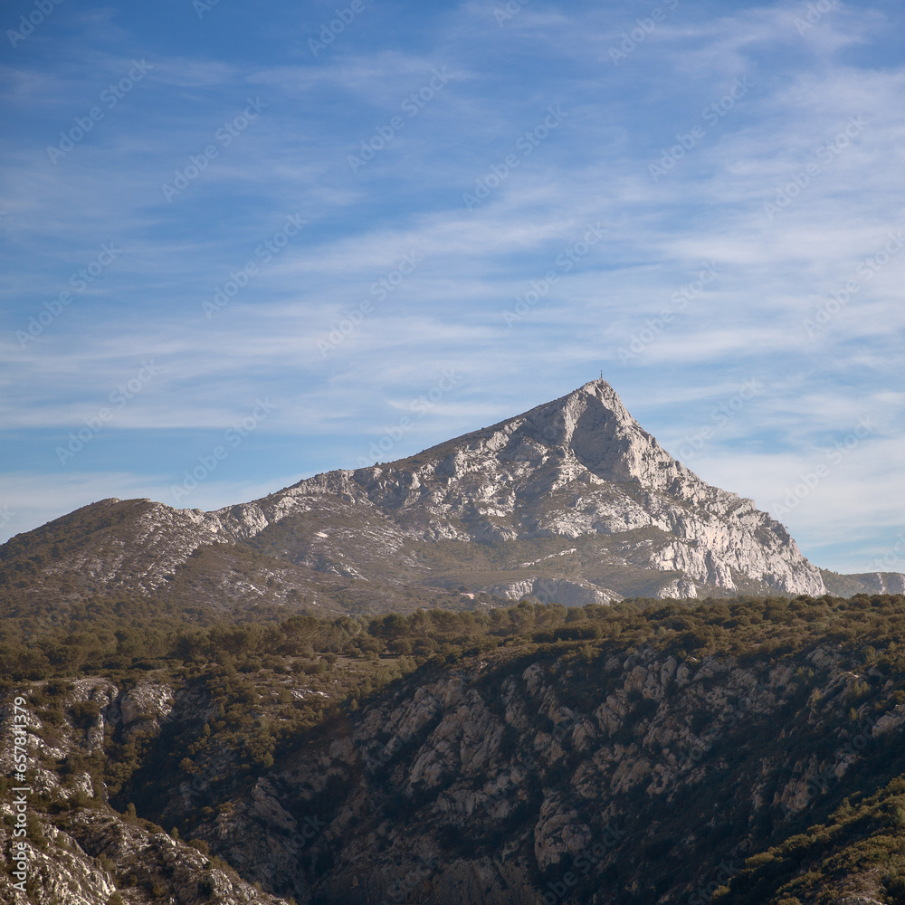 Randonnée française sur la Sainte Victoire