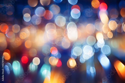 Abstract bokeh background, christmas lights