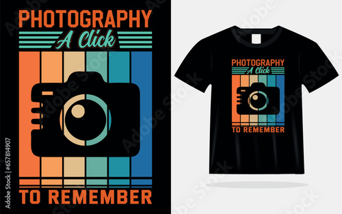 photography tshirt design premium vector