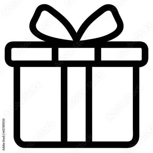simple vector christmas gift icon illustration svg