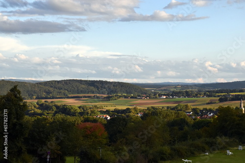 Bad Zwesten an einem sonnigen Herbsttag photo