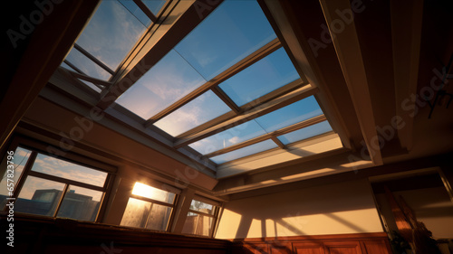 Skylight and New Roof.generative ai