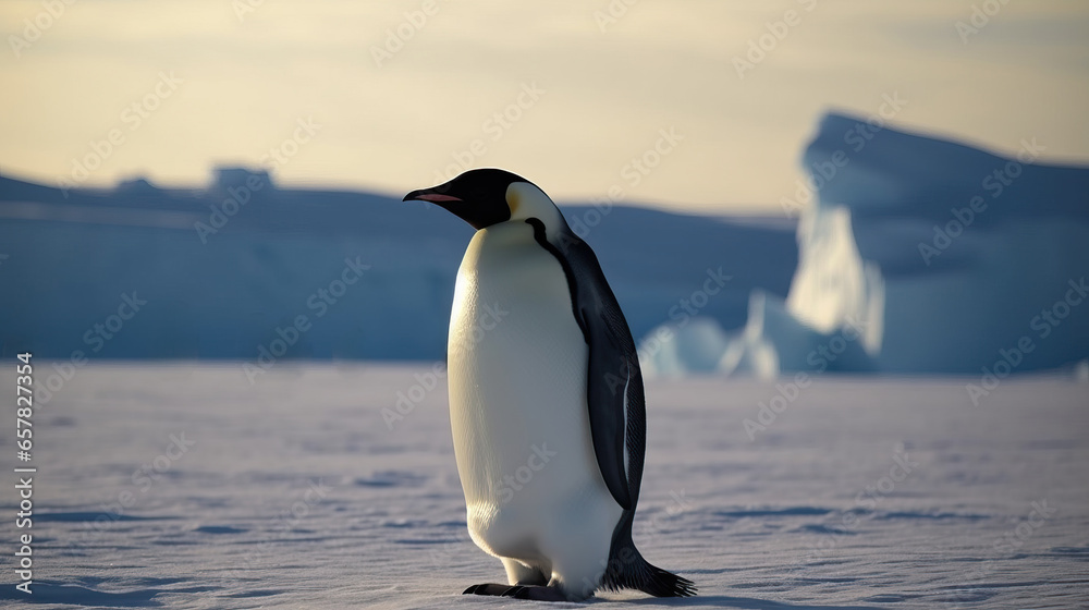 Fototapeta premium Emperor Penguin in Antarctica