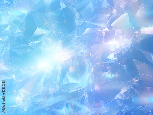 3d abstract blue crystal textured background design photo