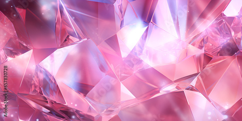 3d abstract pink crystal textured background design