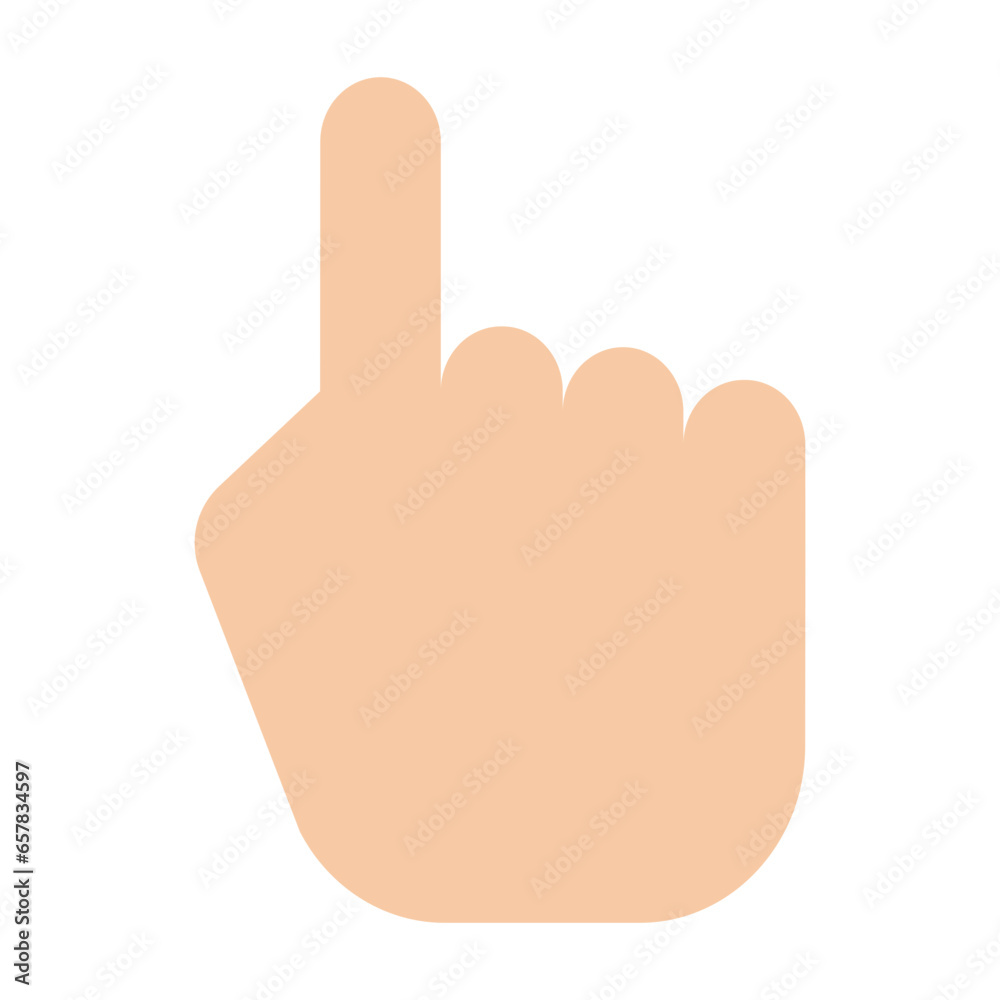 Flat One hand gesture icon Flat One hand gesture icon