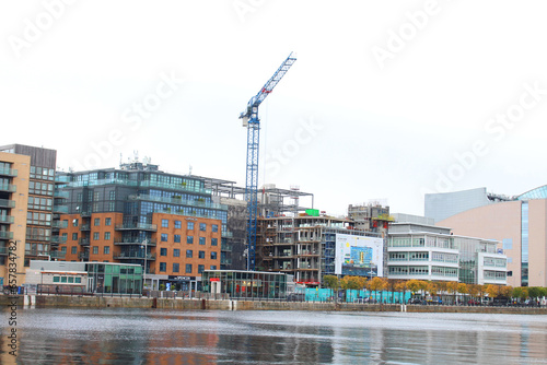 Photography Crane over Dublin