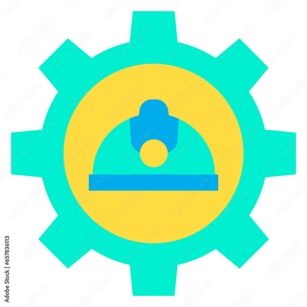 Flat Architect helmet icon Flat Architect helmet icon