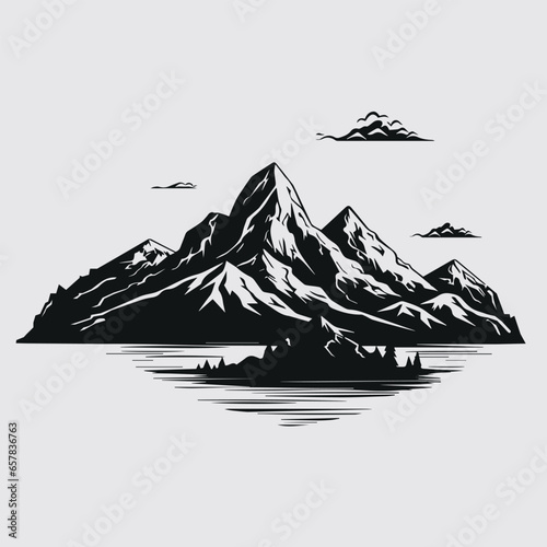 Gebirgslandschaft mit See