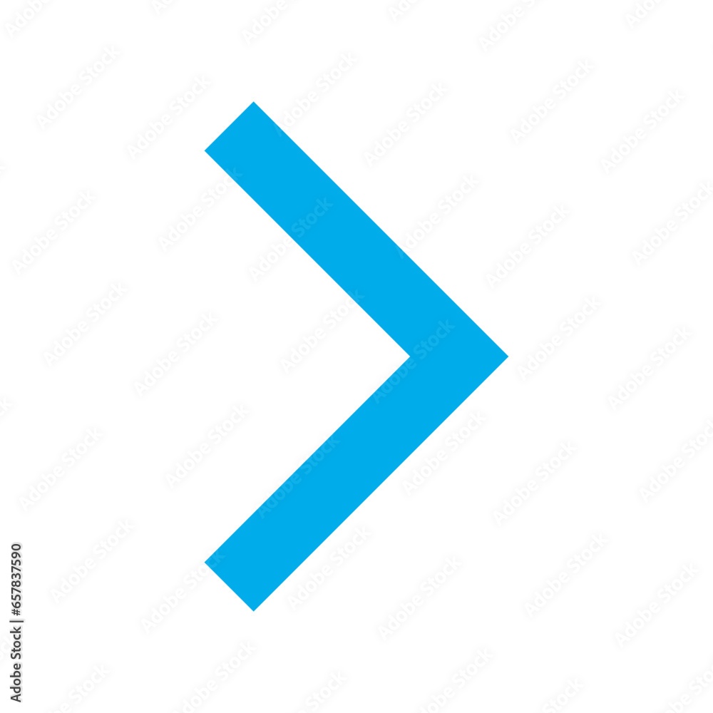 Flat right arrow icon