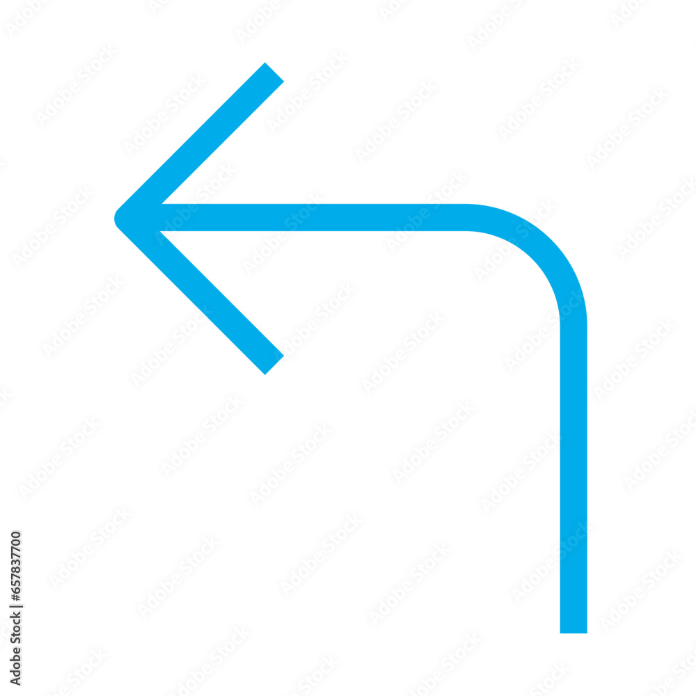 Flat Turn up left arrow icon Flat Turn up left arrow icon