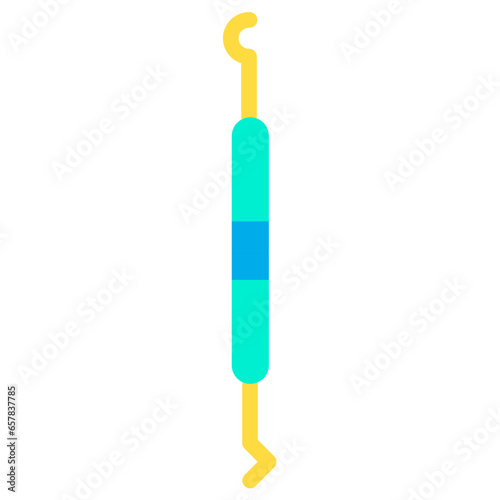 Flat Dental dental scaler icon