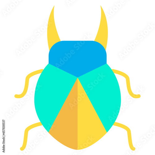 Flat Giant water bug icon