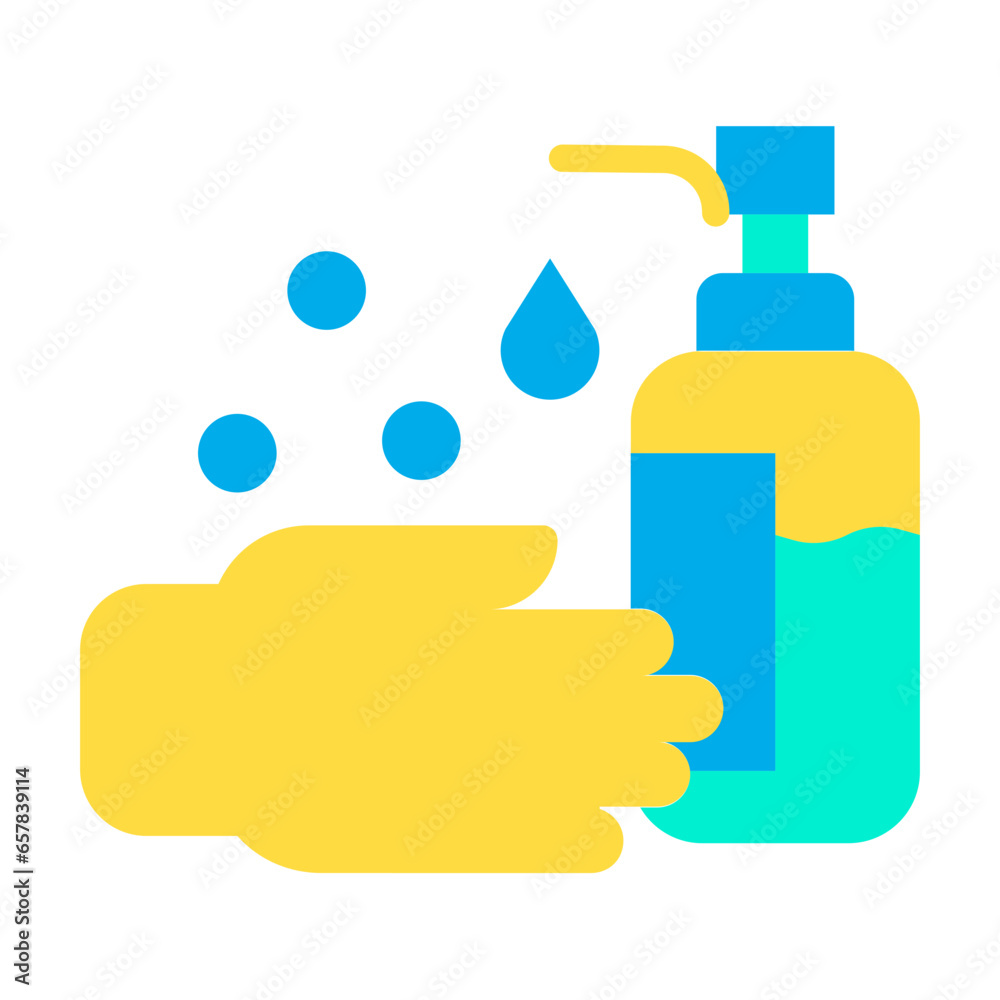 Flat Hand wash icon Flat Hand wash icon