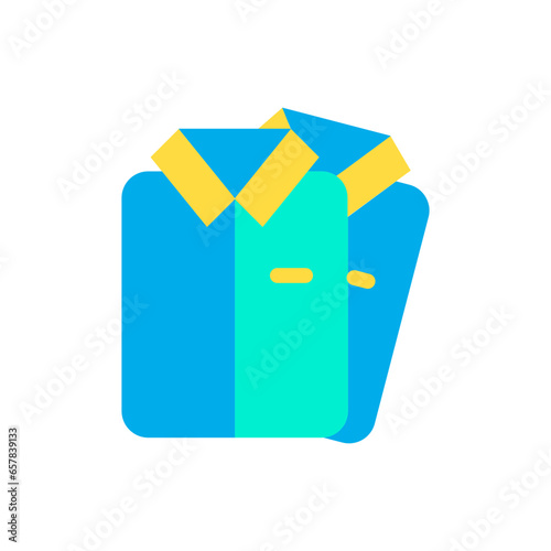 Flat Ironed shirt icon