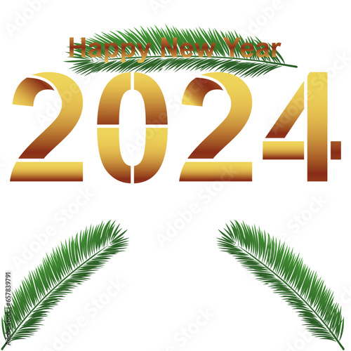 Happy New year design text background,with colorfull design