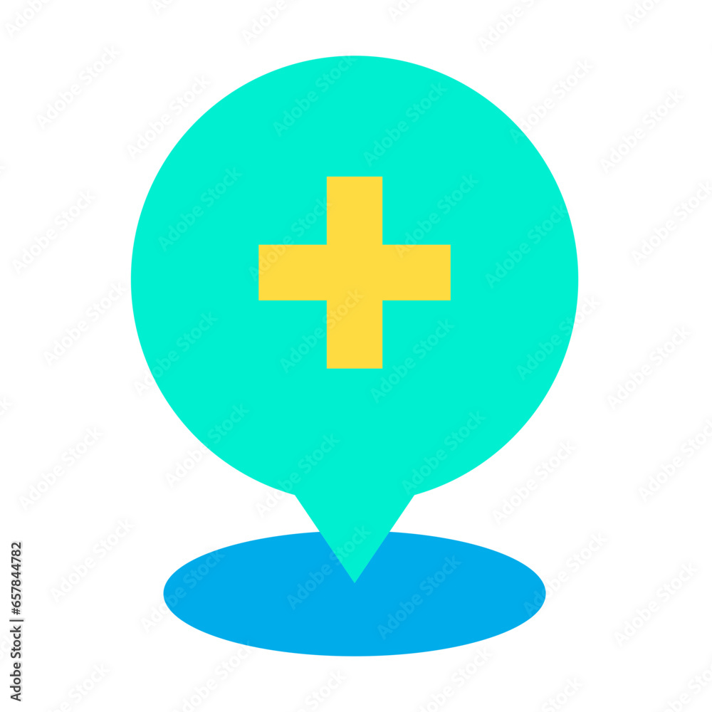 Obraz premium Flat Paper Pin icon