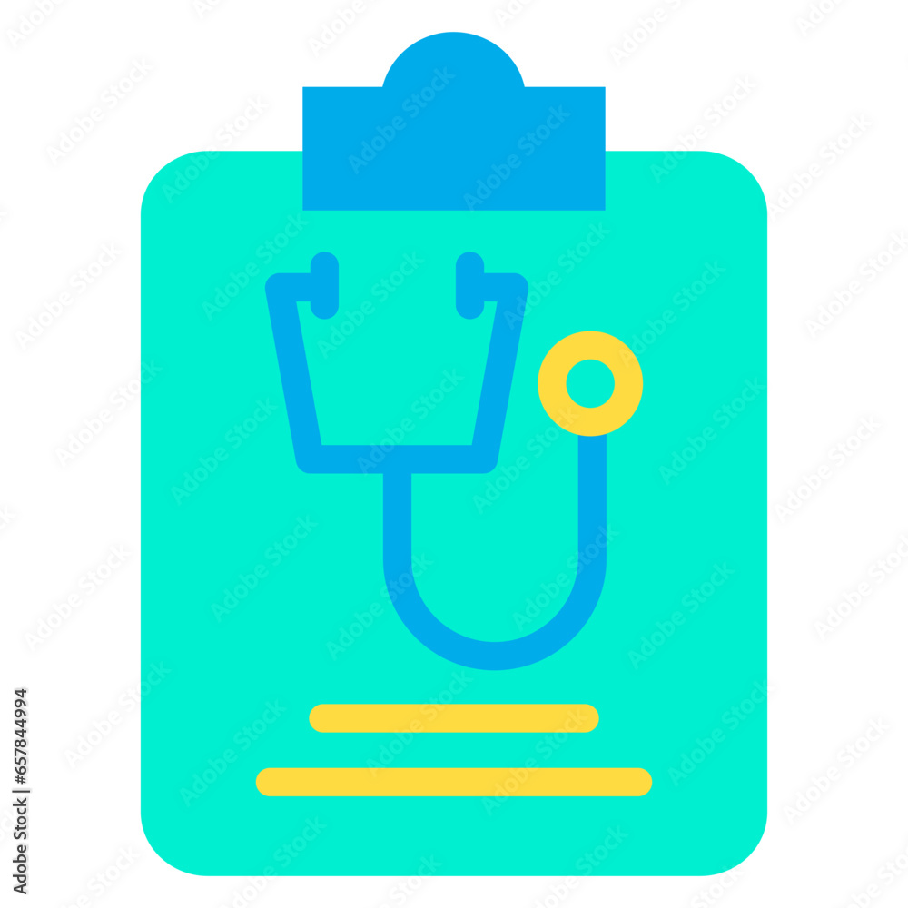 Flat Medical Notepad icon Flat Medical Notepad icon
