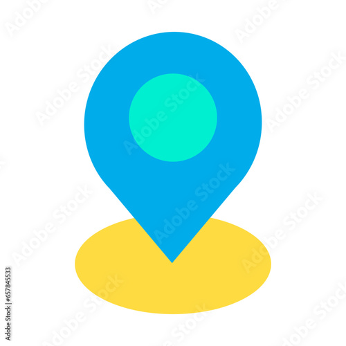Flat map pin icon Free Download Flat map pin icon - GFXLoad