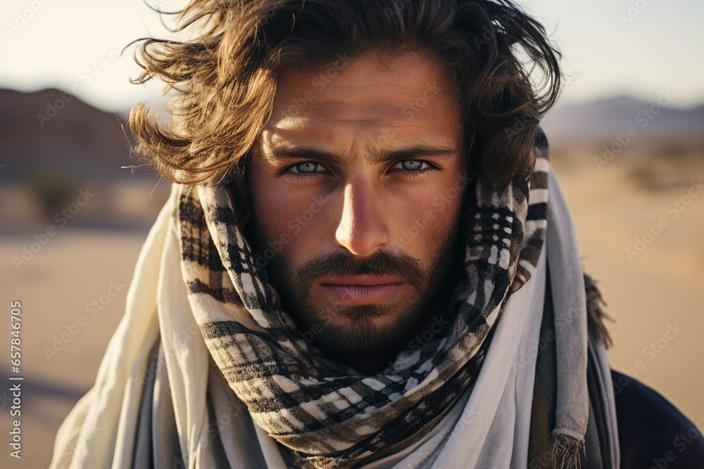 Young arab man in national clothes and turban Muslim man Saudi african moroccan yemenite persian men generative ai Young arab man in national clothes and turban Muslim man Saudi african moroccan yemenite persian men generative ai