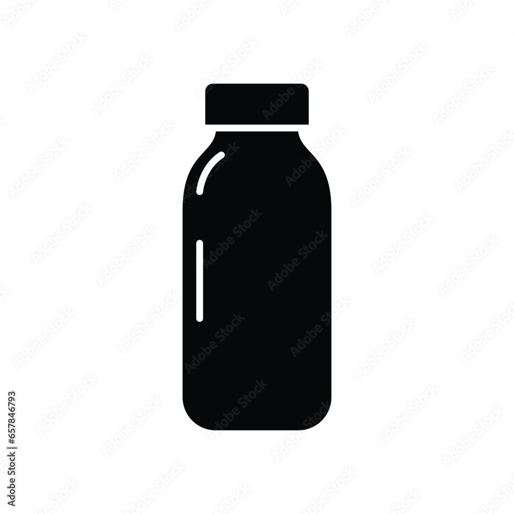 Water Bottle Icon, Mineral Water Illustration