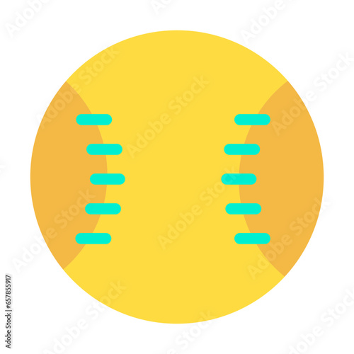 Flat Baseball icon