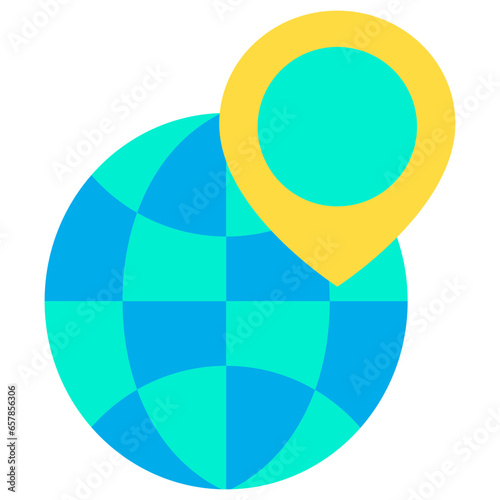 Flat Heart Location icon Free Download Flat Heart Location icon - GFXLoad