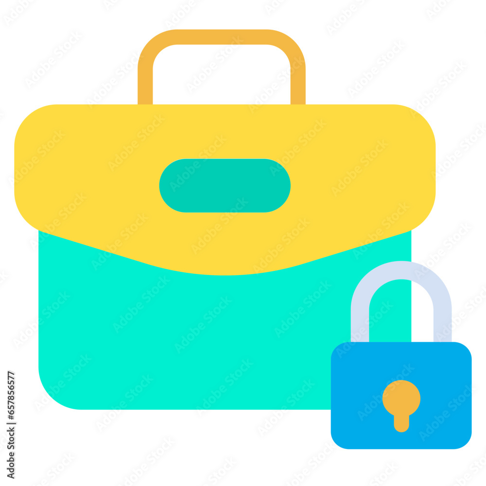 Flat Travel Briefcase icon Flat Travel Briefcase icon