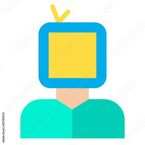 Flat News User Journalist icon