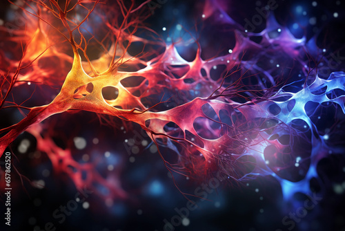 Neural network technology concept abstract desktop background