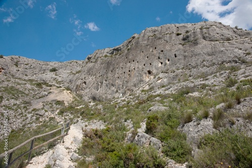 The Moorish Caves; Bocairent, Valencia, Spain photo