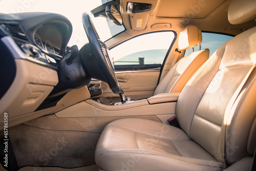 Leather car interior © Daniel