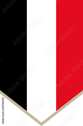 Free Download Vertical hanging flag of Yemen - GFXLoad