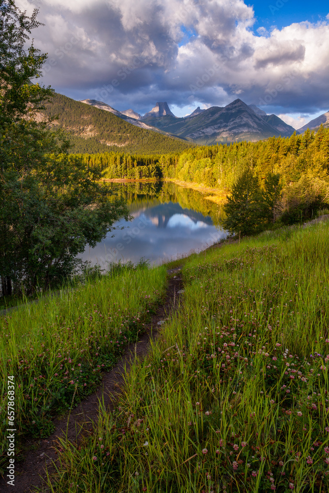 Wedge Pond in Kananaskis Country, Alberta, Canada