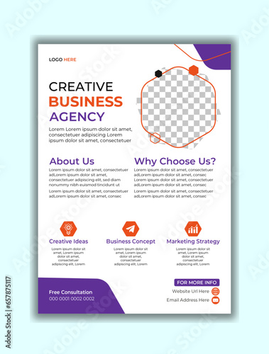Modern Vector Creative Flyer design template