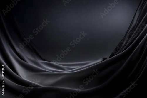 black silk background, generative ai