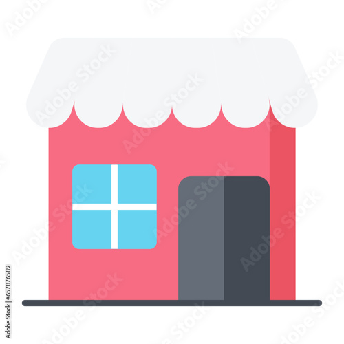 Baker Shop Flat Icon
