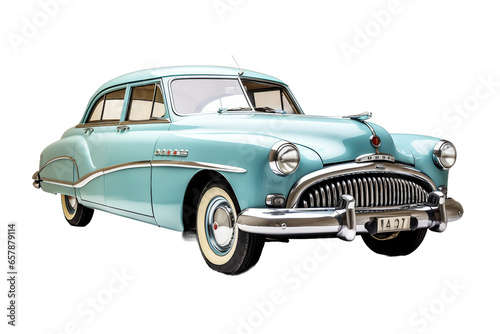 Classic Vintage Car Photography Isolated on Transparent Background
