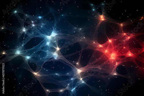 Neural network modern technology concept, abstract desktop background​